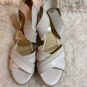 White Wedge Sandals